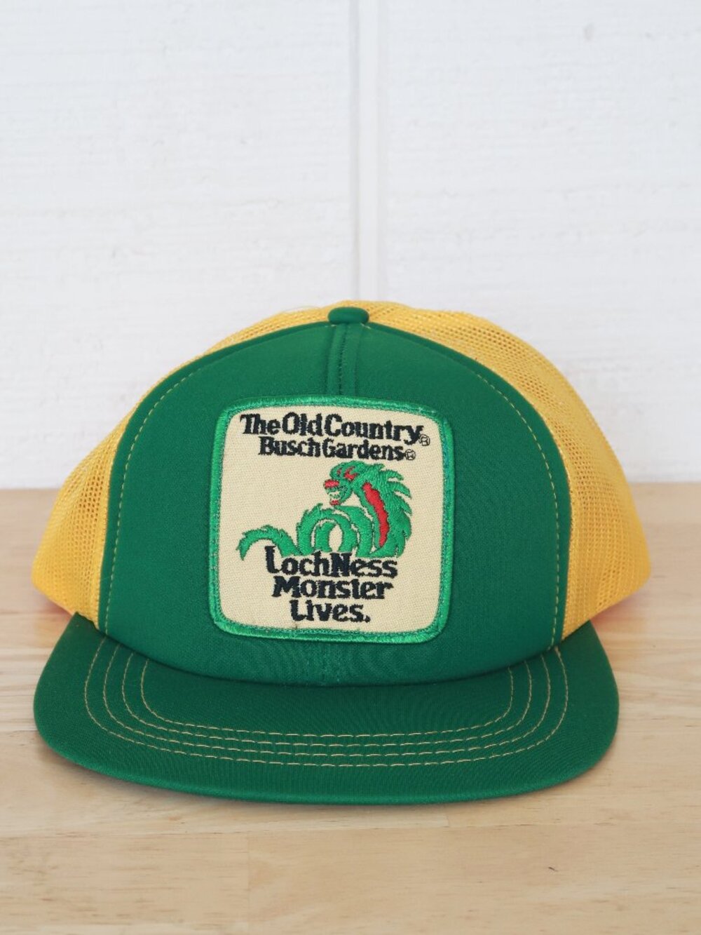 Vintage Busch Gardens LochNess Monster Lives Snapback Foam Trucker Hat